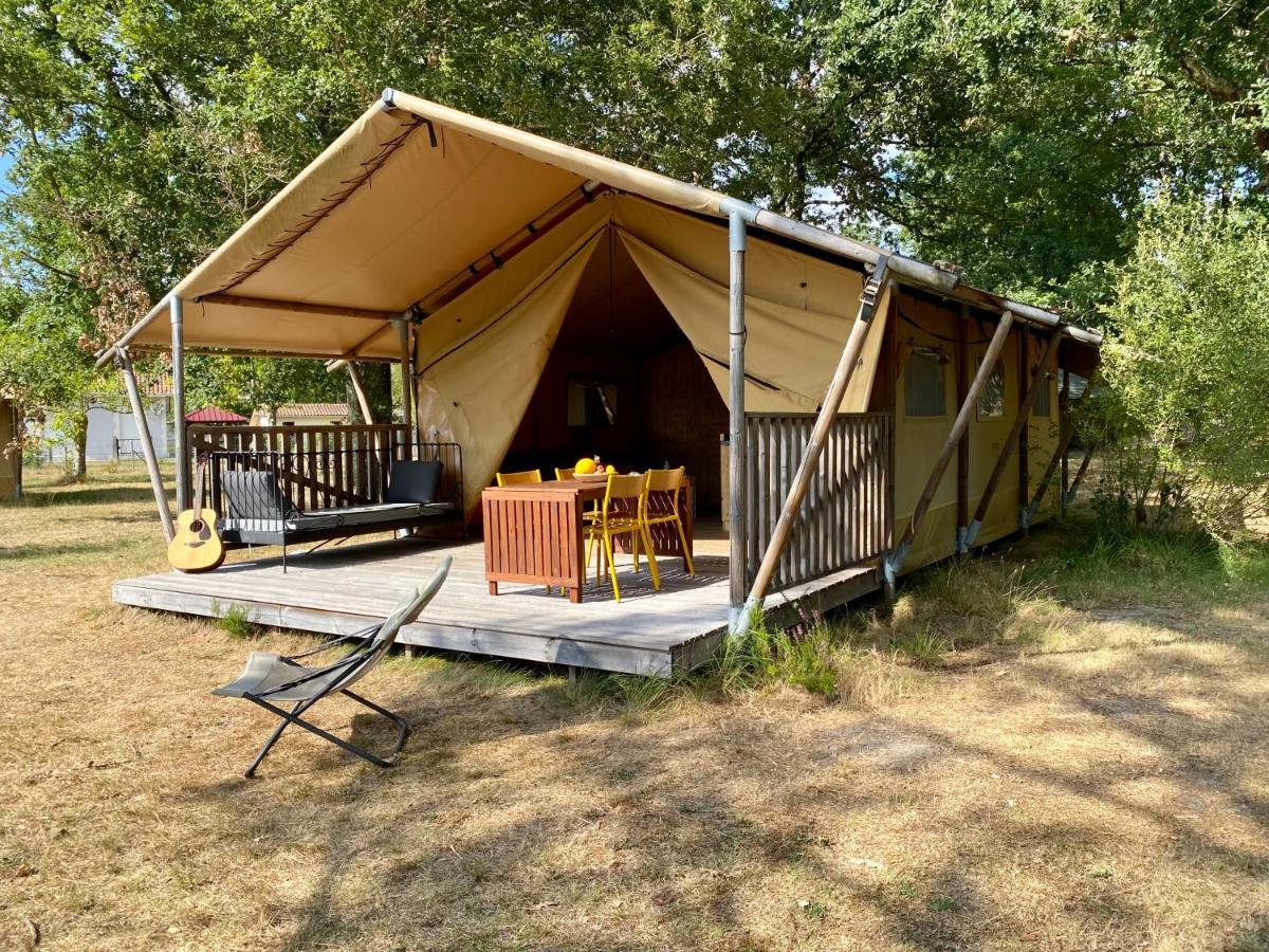 Camping La Kahute - Tente Lodge Au Coeur De La Foret แกร์ก็อง ภายนอก รูปภาพ