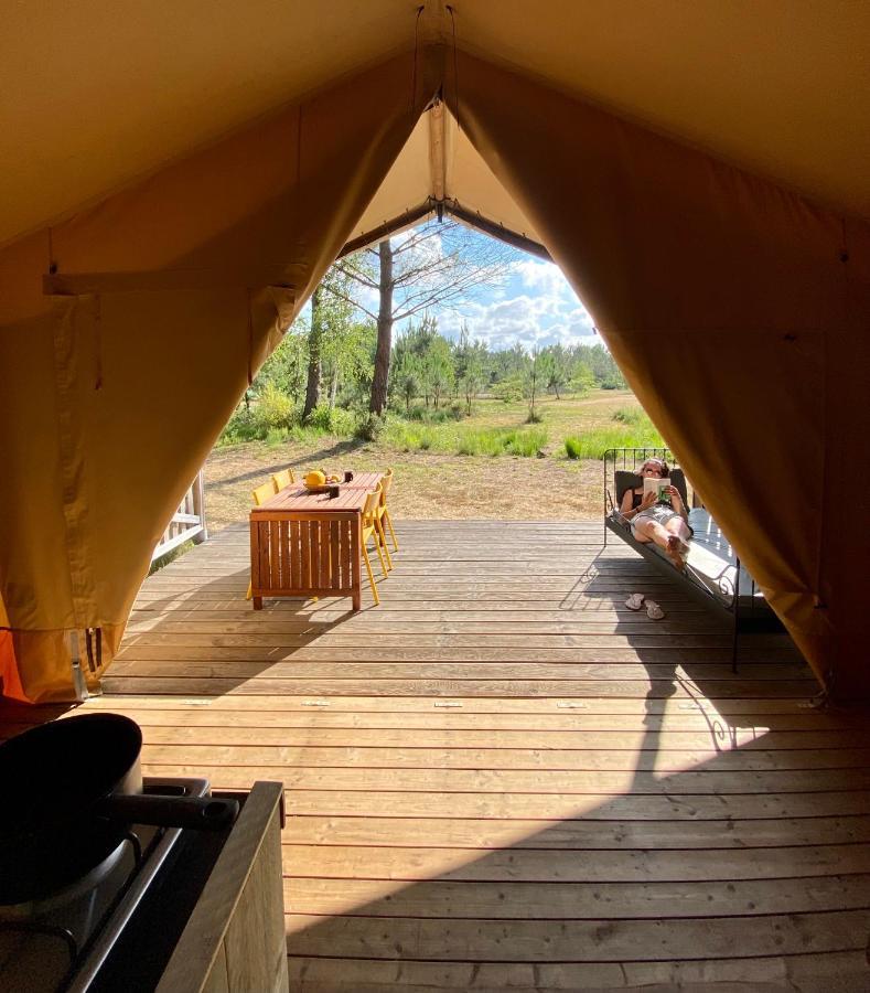 Camping La Kahute - Tente Lodge Au Coeur De La Foret แกร์ก็อง ภายนอก รูปภาพ