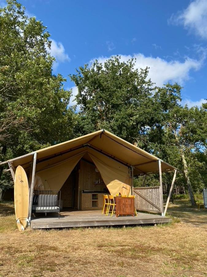 Camping La Kahute - Tente Lodge Au Coeur De La Foret แกร์ก็อง ภายนอก รูปภาพ