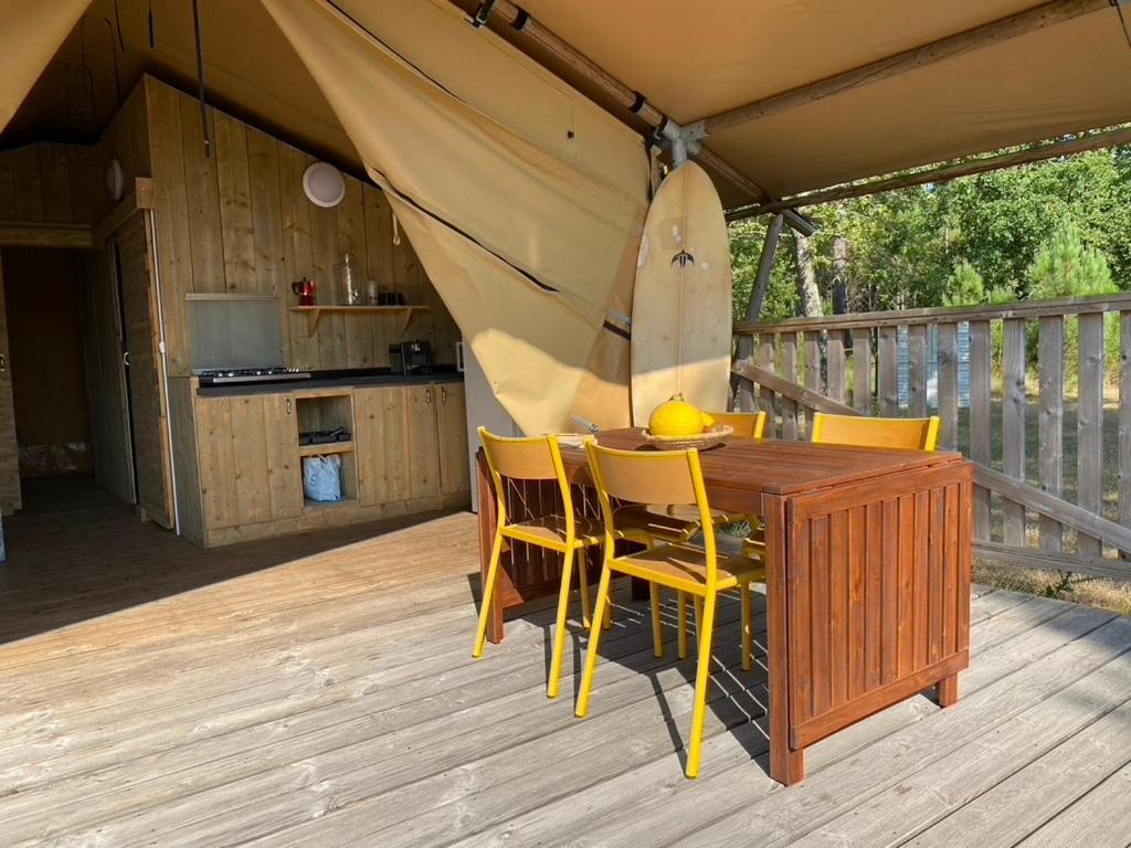 Camping La Kahute - Tente Lodge Au Coeur De La Foret แกร์ก็อง ภายนอก รูปภาพ