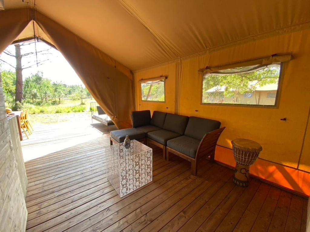 Camping La Kahute - Tente Lodge Au Coeur De La Foret แกร์ก็อง ภายนอก รูปภาพ